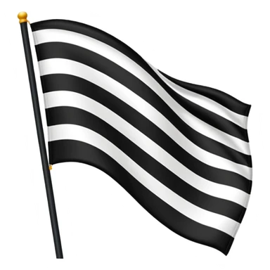 Un drapeau comme la France mais les couleurs sont noires blancs noirs sticker