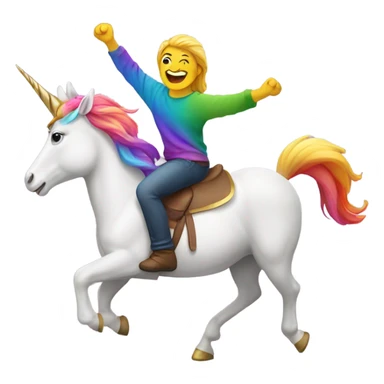 Me ride a unicorn sticker