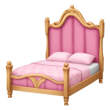 pink princess bed sticker
