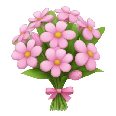Pink flower bouquet  sticker