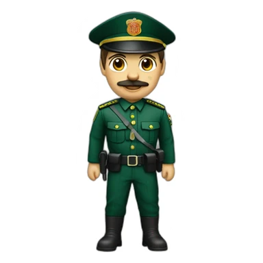 Guardia civil cuadrandose  sticker