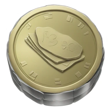 Latvian money coin sticker