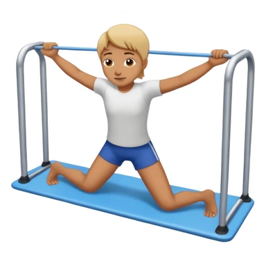 person doing bridge exercise sticker