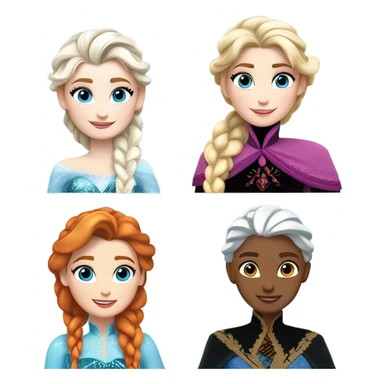 Elsa and Anna sticker