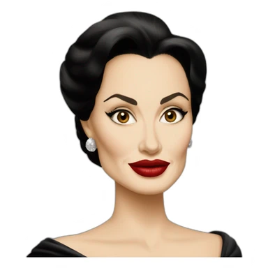 Angelina Jolie as Maria Callas sticker