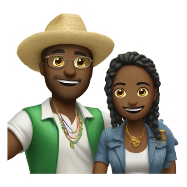 Surini and Lawrence partying in Mexico sticker