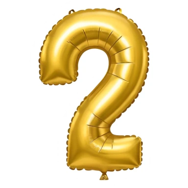 the number 1 in gold balloons sticker