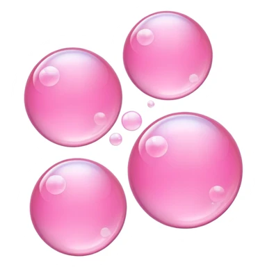 🫧, pink,transparent,3 sticker