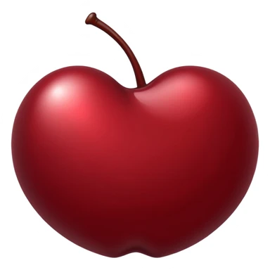 metallic dark red cherry candy sticker