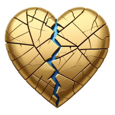 Kintsugi heart sticker