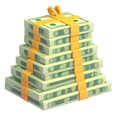 cash money, dollar bills, money stack sticker