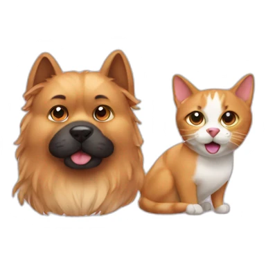 Two Cat and doggy sticker
