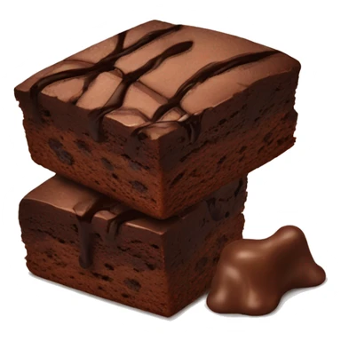 Chocolate brownie sticker