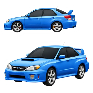 blue subaru impreza sticker