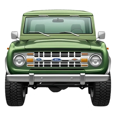 medium green classic ford bronco sticker