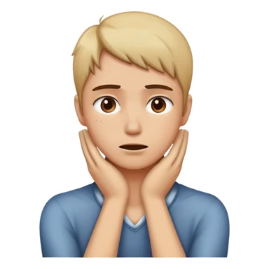 Person holding there neck sticker