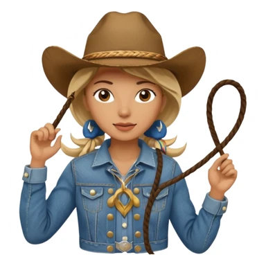 cow girl sticker