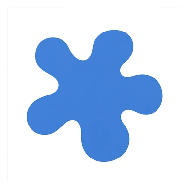 blue object sticker