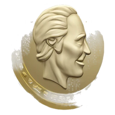 gold coin 3D rotated sticker