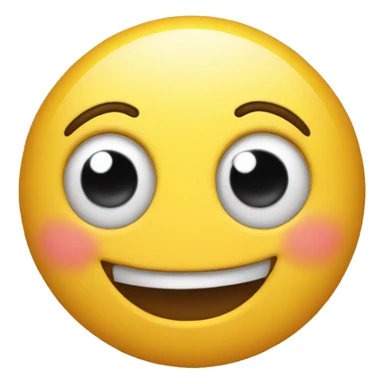 Make an emoji that has heart eyes and looks like it's very happy, excited, and happy to see something sticker
