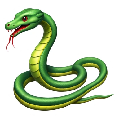 Sea Serpent – Long green snake-like monster rising from water sticker