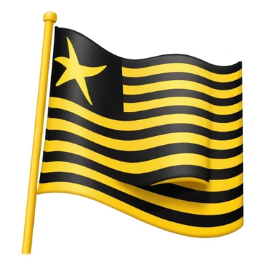 Create yellow line black line and yellow lined flag sticker