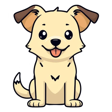 Dog with middle finger sticker