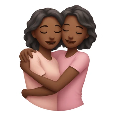 lesbian cuddles pink sticker