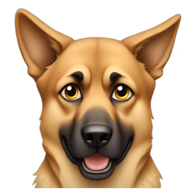 Angry german shepheard sticker