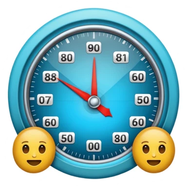 simple and clear emoji representing BMI score, health and fitness context sticker