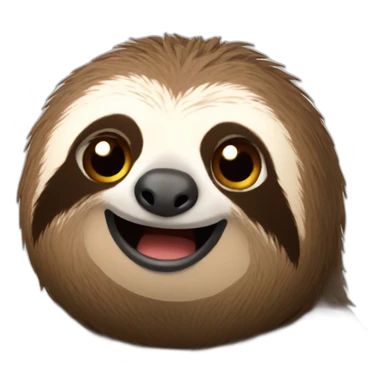 sloth on phone sticker