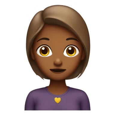 Nervous brown girl sticker