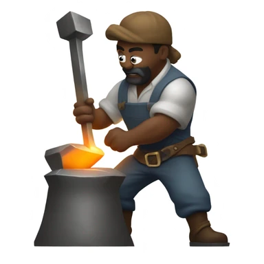 blacksmith hammer forge sticker
