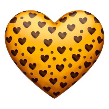 Cheetah print heart sticker