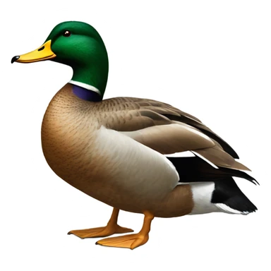 Realistic mallard drake and hen sticker