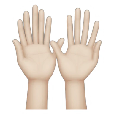 Two hands forming JUL sticker