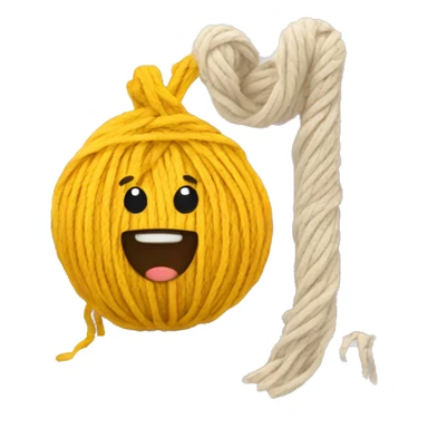 Laptop and yarn sticker