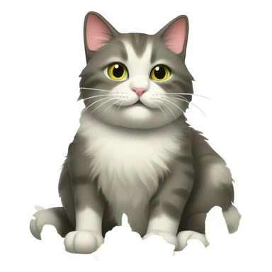 Cat and catnip sticker