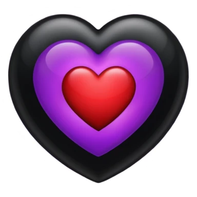 heart with a dark eclipse sticker
