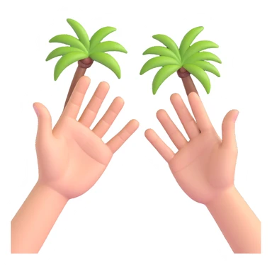two hands giving a high five, realistic, energetic, no background sticker