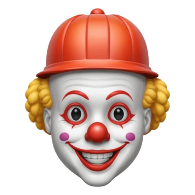 clown with helmet sticker