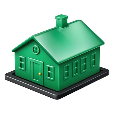 Monopoly Board Game Green House Token sticker