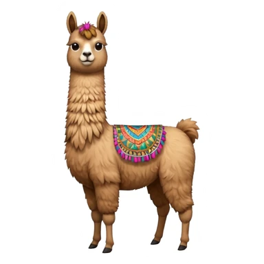 Llama with a 4 on it  sticker
