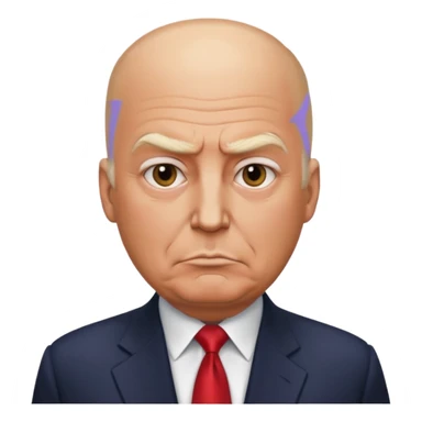 President Trump is bald  sticker
