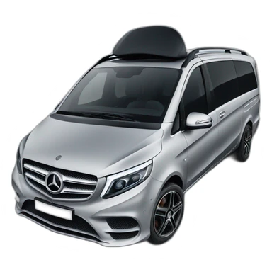 Mercedes v class black sticker