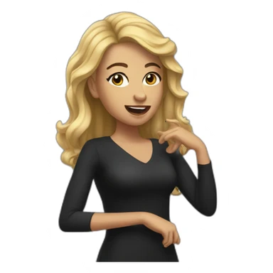 Alana Newman singing sticker