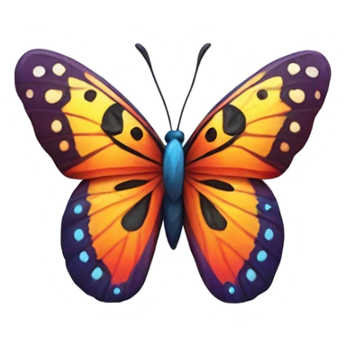 A bright butterfly sticker