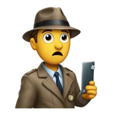 detective using a clue looking at a database and shocked to find that the database has inconsistencies sticker