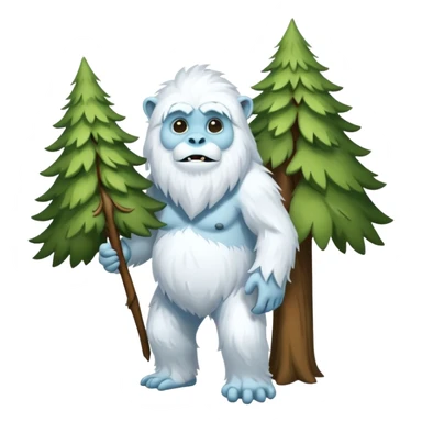 yeti, carrying a big trê sticker