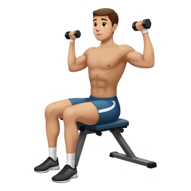 seated calf raise exercise sticker